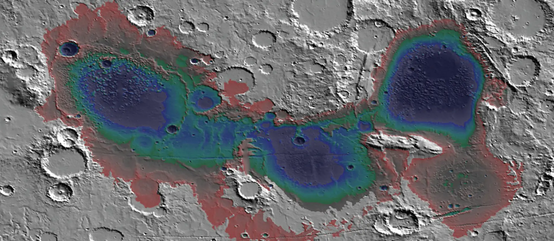 Моря и озёра на Марсе